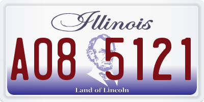 IL license plate A085121