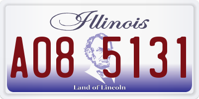 IL license plate A085131