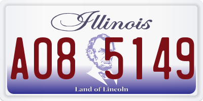 IL license plate A085149