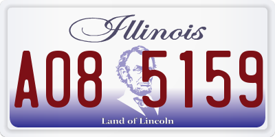 IL license plate A085159