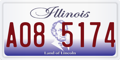 IL license plate A085174