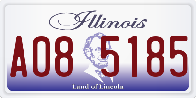 IL license plate A085185