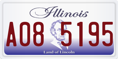 IL license plate A085195
