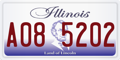 IL license plate A085202