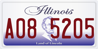 IL license plate A085205