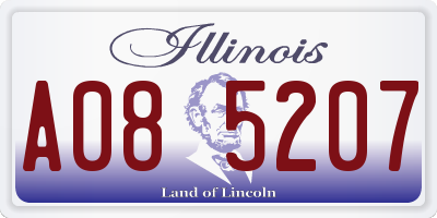 IL license plate A085207