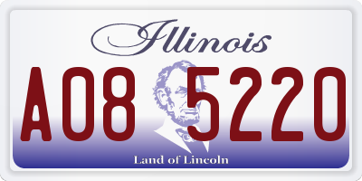 IL license plate A085220