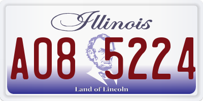 IL license plate A085224