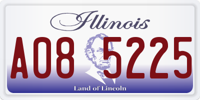 IL license plate A085225