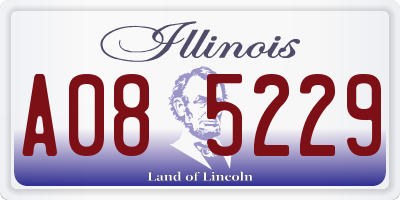 IL license plate A085229