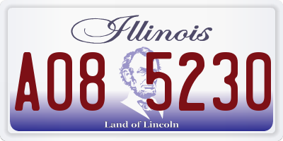 IL license plate A085230