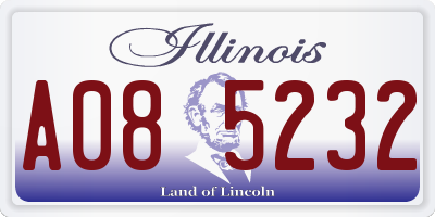 IL license plate A085232