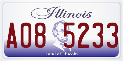 IL license plate A085233