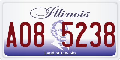 IL license plate A085238