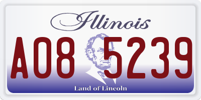 IL license plate A085239