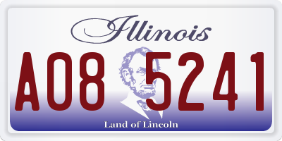 IL license plate A085241