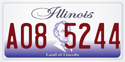 IL license plate A085244