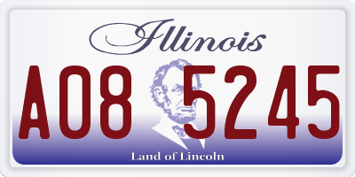 IL license plate A085245