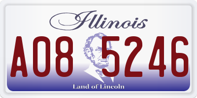 IL license plate A085246