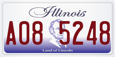 IL license plate A085248