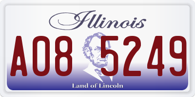 IL license plate A085249