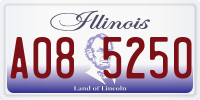 IL license plate A085250