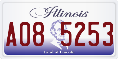 IL license plate A085253
