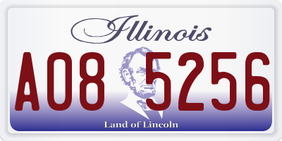 IL license plate A085256