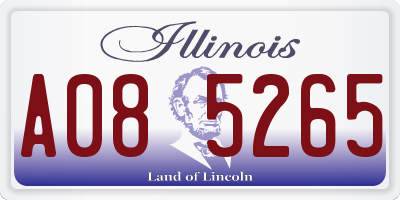 IL license plate A085265