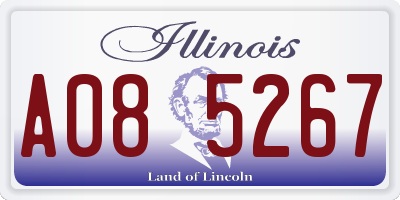 IL license plate A085267