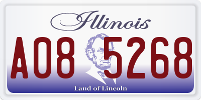 IL license plate A085268