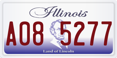 IL license plate A085277