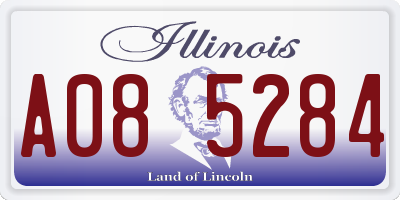 IL license plate A085284