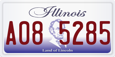 IL license plate A085285