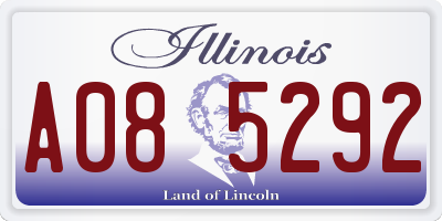 IL license plate A085292