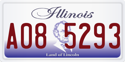 IL license plate A085293