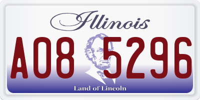 IL license plate A085296
