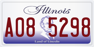 IL license plate A085298