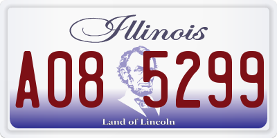IL license plate A085299