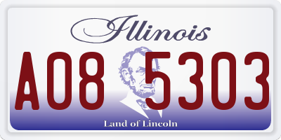 IL license plate A085303