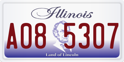 IL license plate A085307