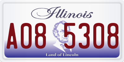 IL license plate A085308