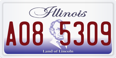 IL license plate A085309