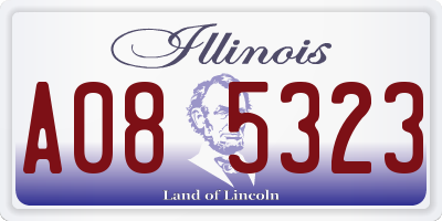 IL license plate A085323