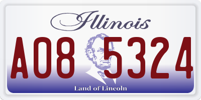 IL license plate A085324