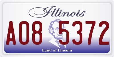 IL license plate A085372