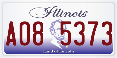 IL license plate A085373