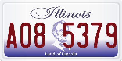 IL license plate A085379