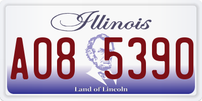 IL license plate A085390