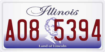 IL license plate A085394